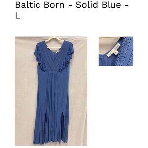 Baltic Born - Solid Blue Dress - L